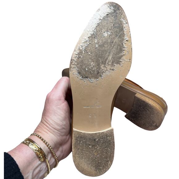 EVERLANE The Modern Leather Women's 37/US 6.5 Loafer Camel Preppy Made in Italy - Picture 13 of 13